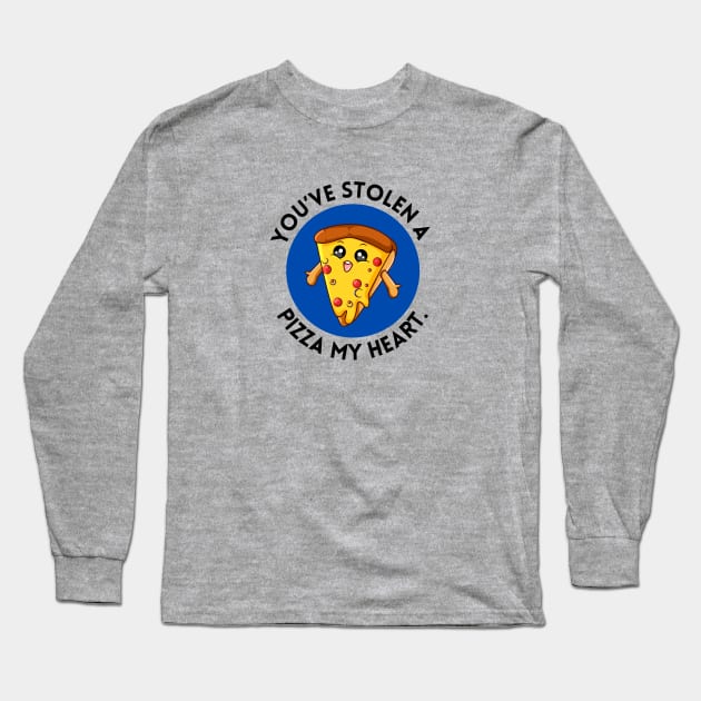 You’ve Stolen A Pizza My Heart | Cute Pizza Pun Long Sleeve T-Shirt by Allthingspunny